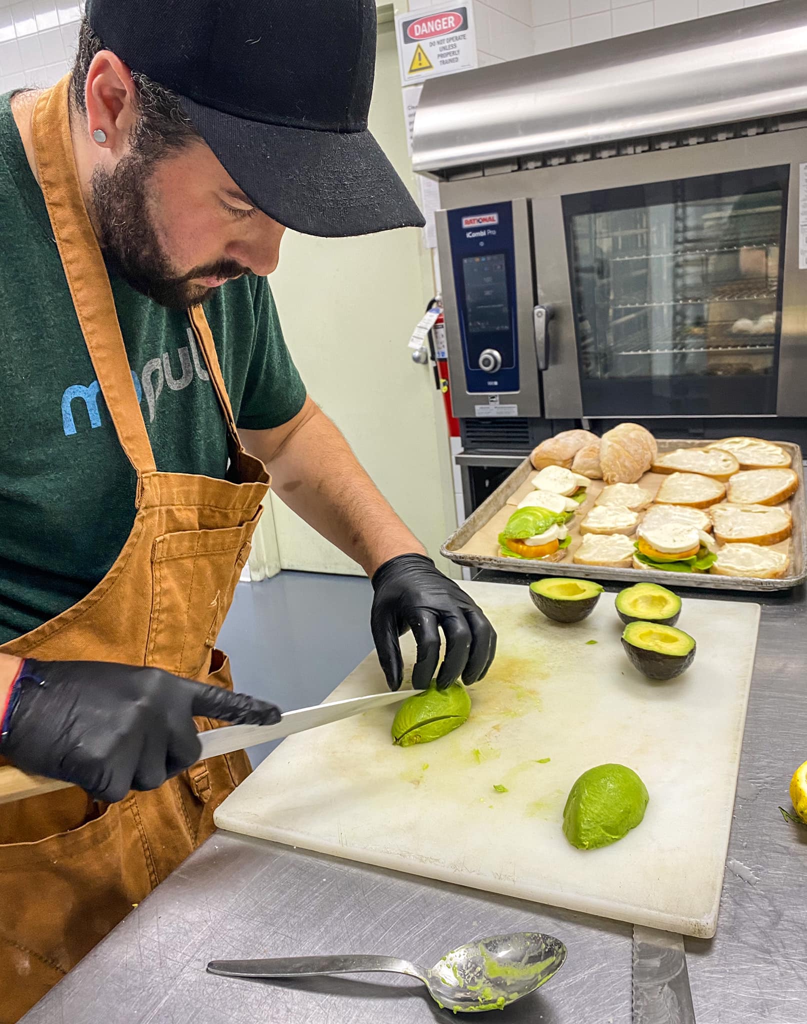 restaurant prep in commissary kitchen
