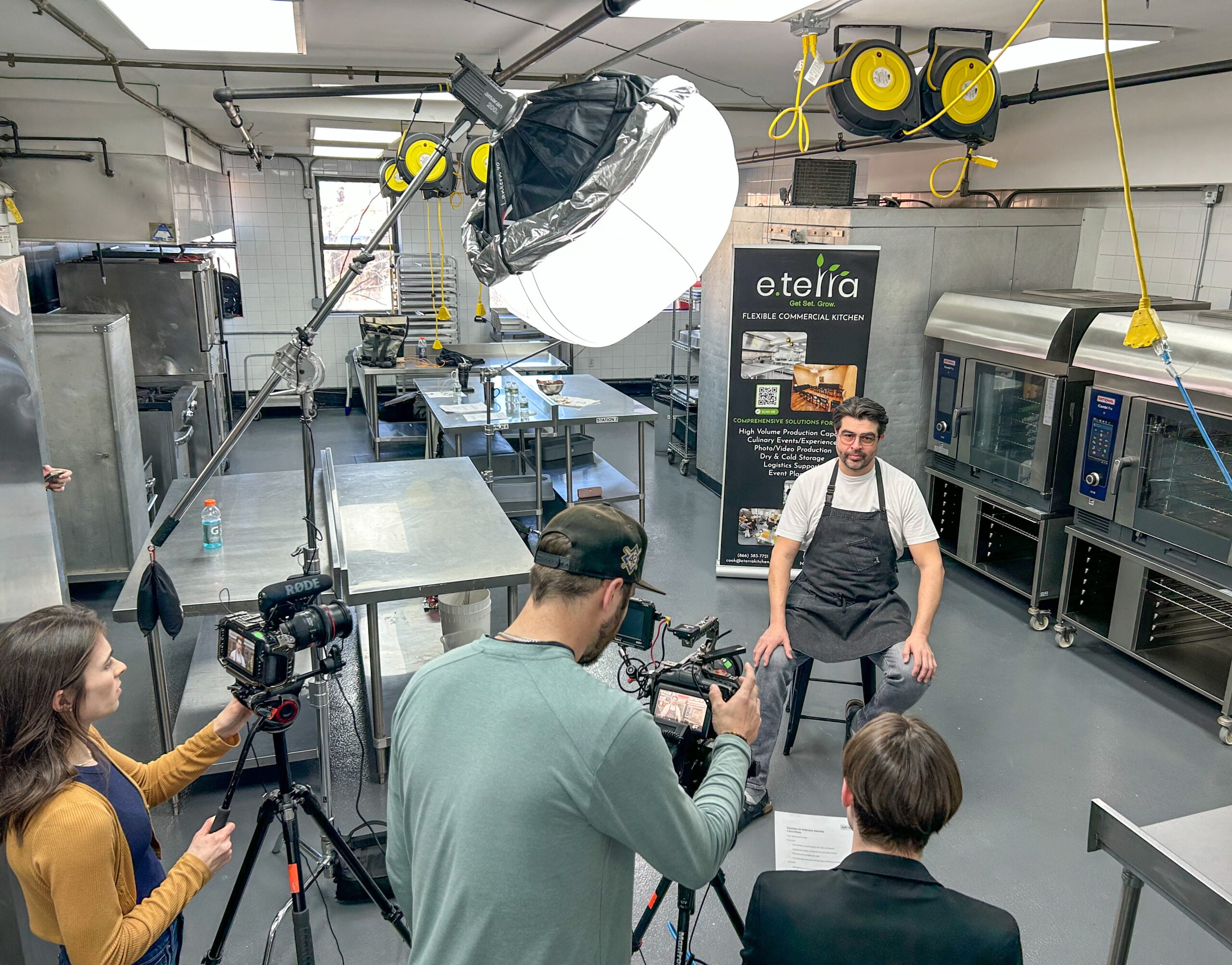 e.terra kitchen studio filming location nyc